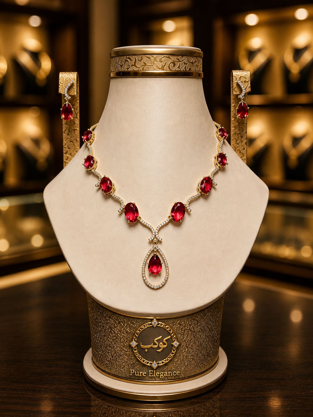 Ruby Drop Elegance