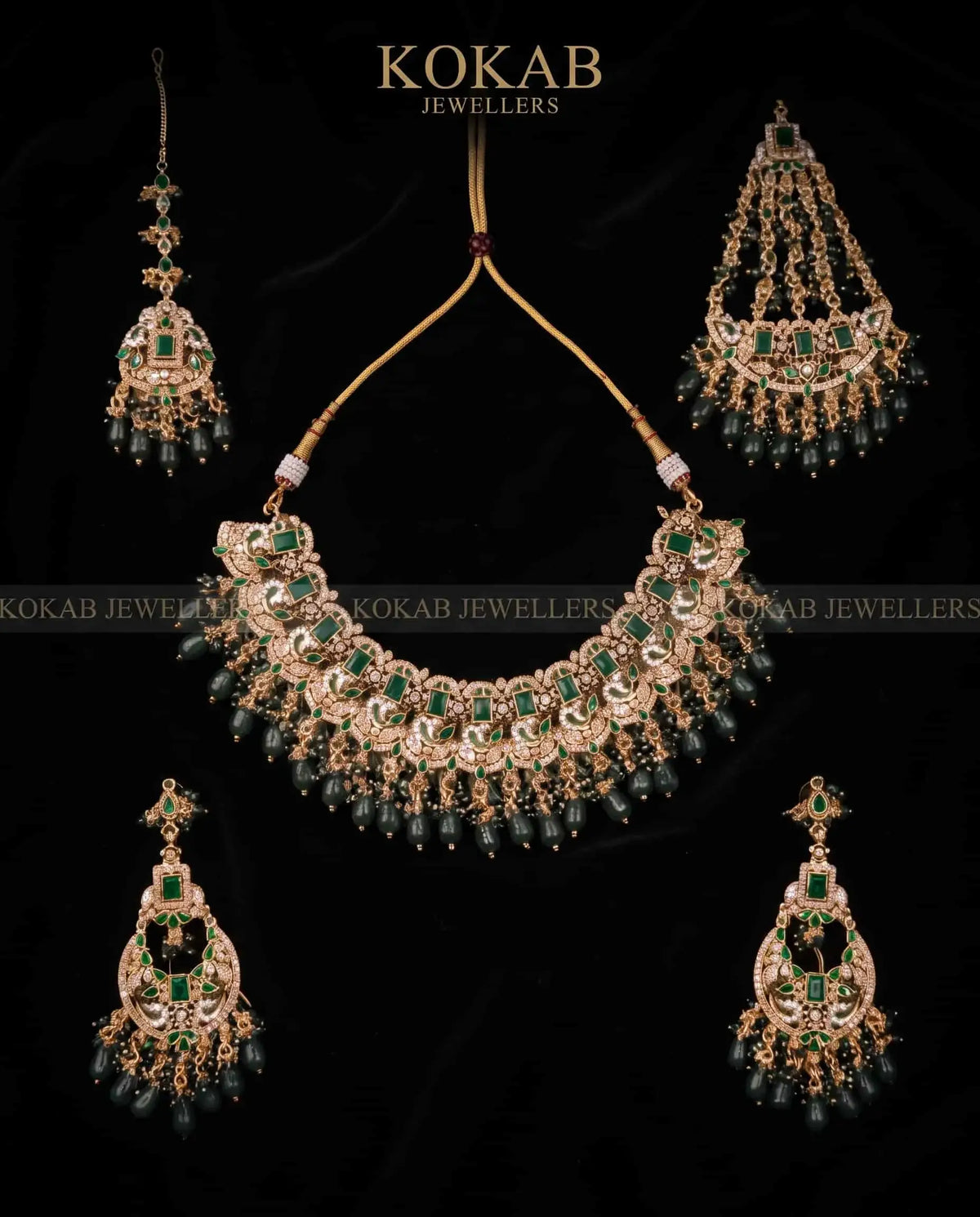 Shahi Chandbali Jhoomar Bridal Set