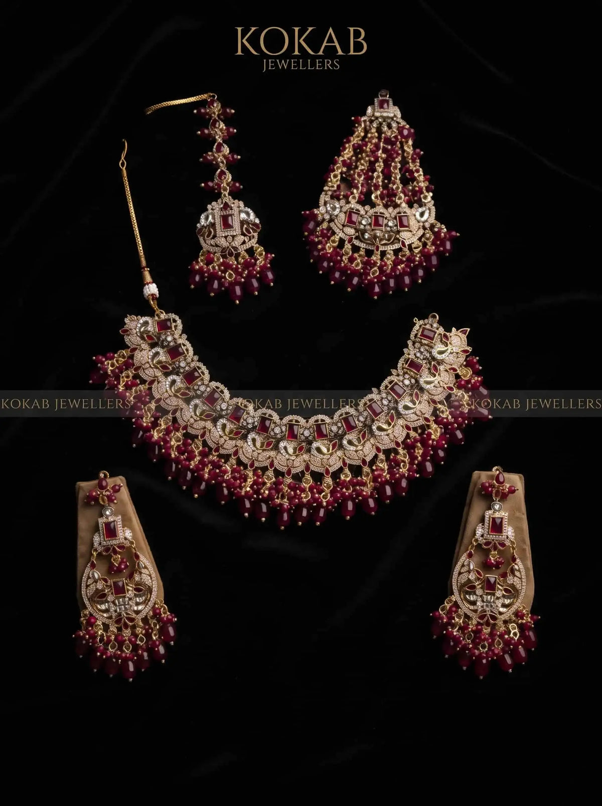 Shahi Chandbali Jhoomar Bridal Set