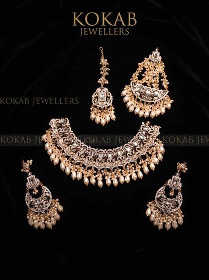 Shahi Chandbali Jhoomar Bridal Set