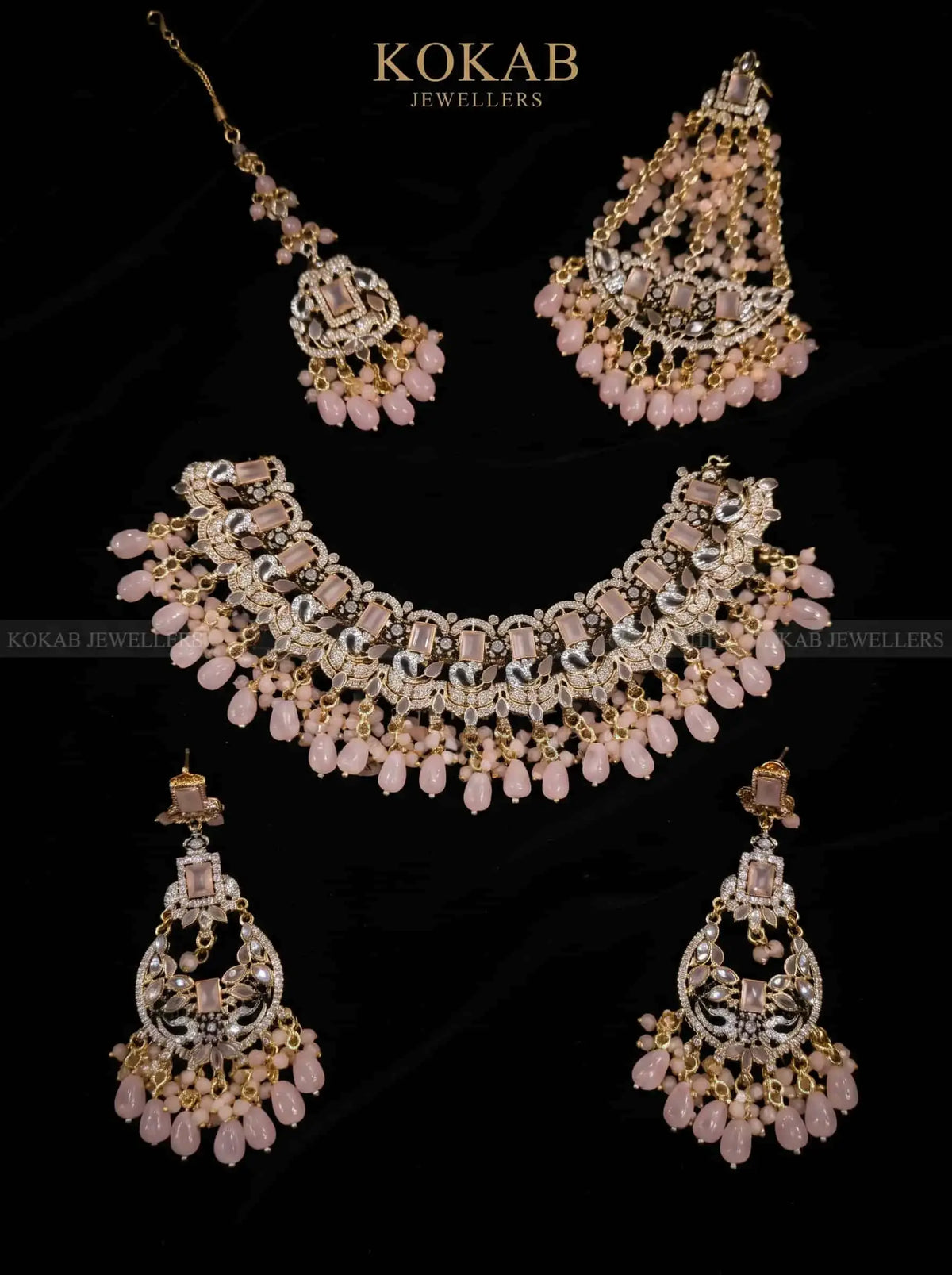 Shahi Chandbali Jhoomar Bridal Set
