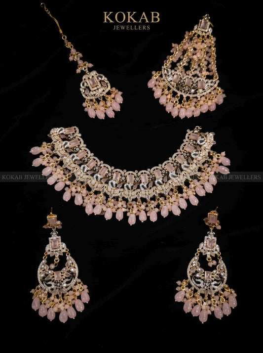Rania Rose Pink Passa Walima Set