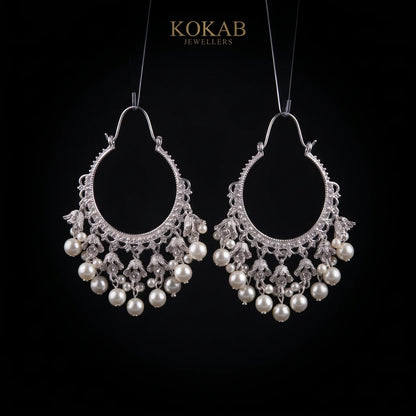 Kashmiri Bali Pearl Earrings
